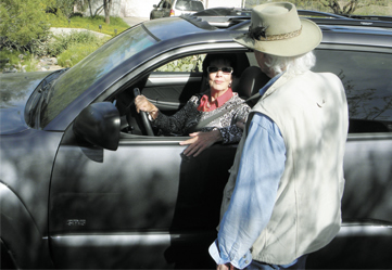don sorchych talking to woman